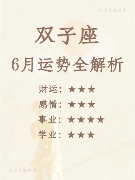 雙子座運勢6月(雙子座健康運勢如何)