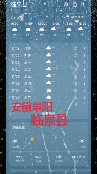 臨泉一周天氣預報(會一直晴朗嗎)