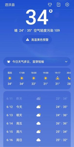 泗洪一周天氣預(yù)報(bào)(最低氣溫又會(huì)是多少呢)